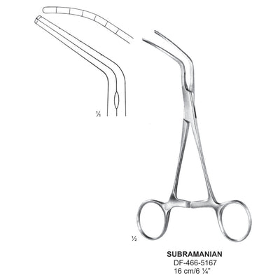 Subramanian Atrauma Aortic Clamps 16cm (DF-466-5167)