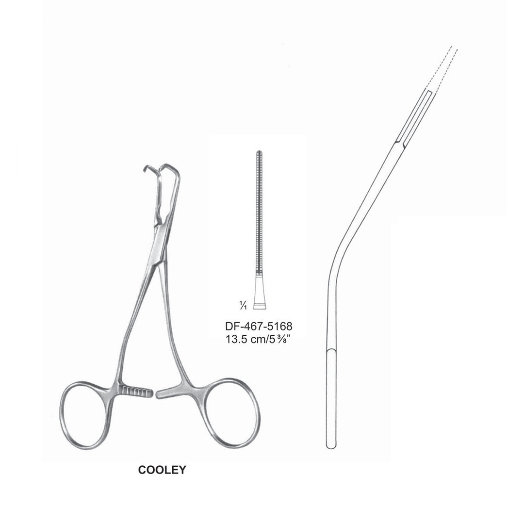 Cooley Atrauma Pediatric Vascular Clamps 13.5cm (DF-467-5168) by Dr. Frigz