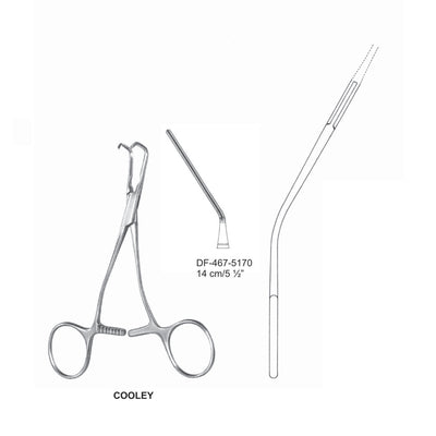 Cooley Atrauma Pediatric Vascular Clamps 14cm (DF-467-5170) by Dr. Frigz