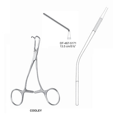 Cooley Atrauma Pediatric Vascular Clamps 13.5cm (DF-467-5171) by Dr. Frigz