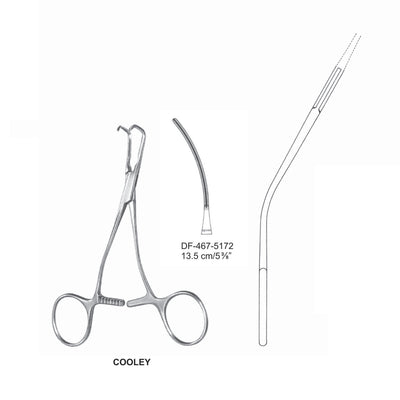 Cooley Atrauma Pediatric Vascular Clamps 13.5cm (DF-467-5172) by Dr. Frigz