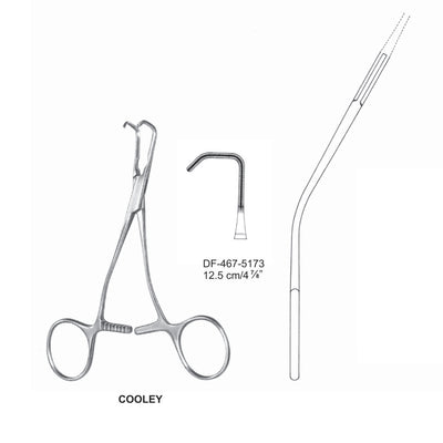 Cooley Atrauma Pediatric Vascular Clamps 12.5cm (DF-467-5173) by Dr. Frigz