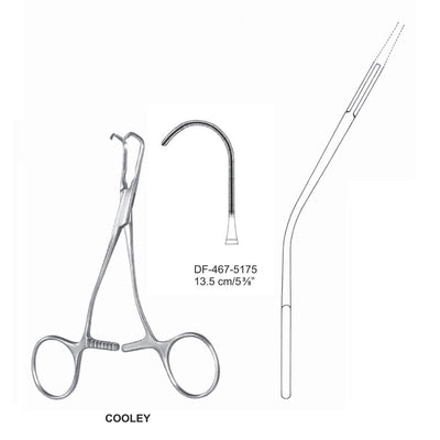 Cooley Atrauma Pediatric Vascular Clamps 13.5cm (DF-467-5175)