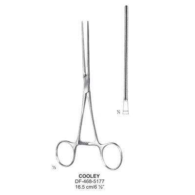 Cooley Atrauma Pediatric Vascular Clamps 16.5cm (DF-468-5177) by Dr. Frigz
