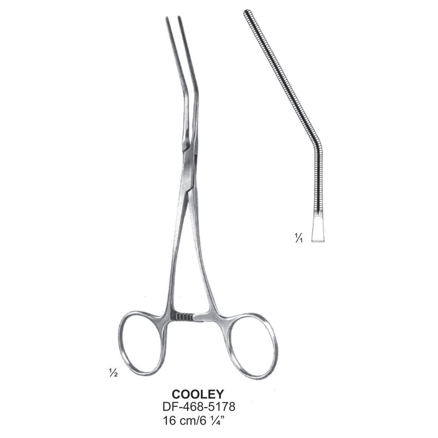 Cooley Atrauma Pediatric Vascular Clamps 16cm (DF-468-5178) by Dr. Frigz