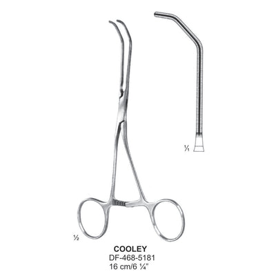 Cooley Atrauma Pediatric Vascular Clamps 16cm (DF-468-5181) by Dr. Frigz