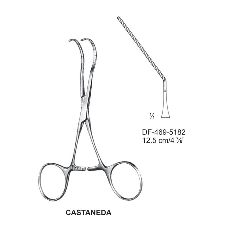 Castaneda Atrauma Neonatal Vascular Clamps , 12.5cm (DF-469-5182) by Dr. Frigz