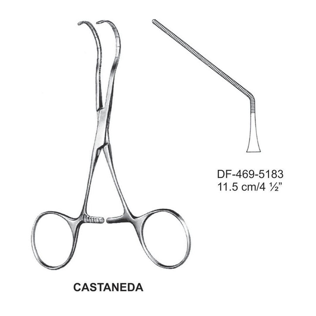 Castaneda Atrauma Pediatric Vascular Clamps 11.5cm (DF-469-5183) by Dr. Frigz