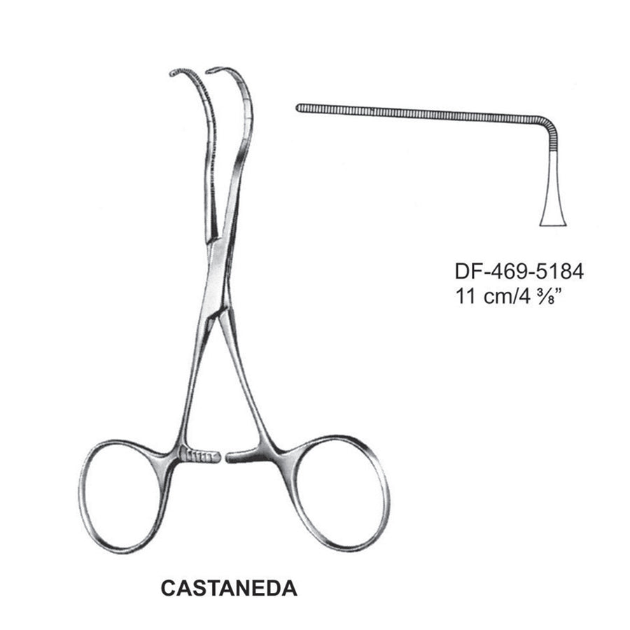 Castaneda Atrauma Pediatric Vascular Clamps 11cm (DF-469-5184) by Dr. Frigz