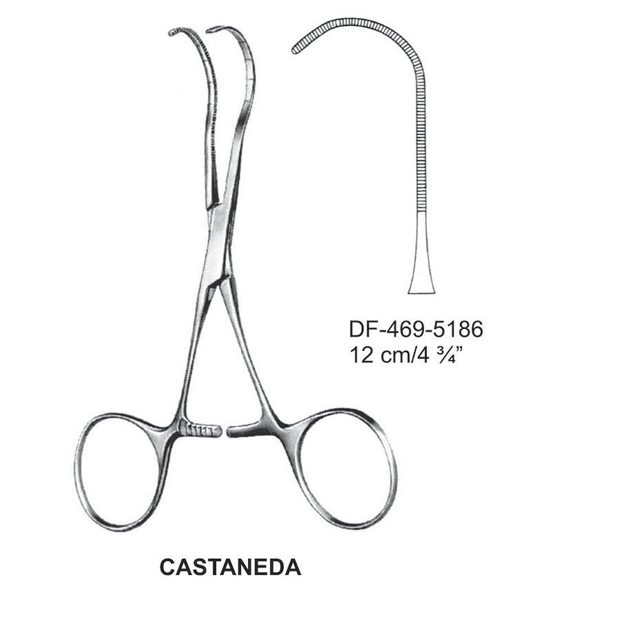 Castaneda Atrauma Pediatric Vascular Clamps 12cm (DF-469-5186) by Dr. Frigz