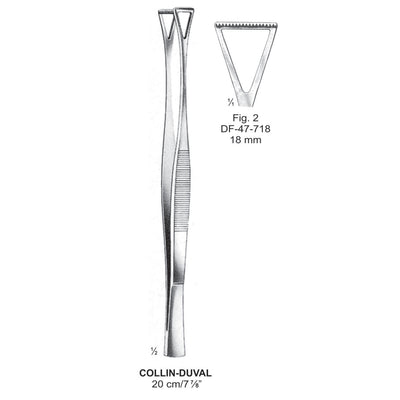 Collin-Duval Grasping Forceps, Fig.2, 18mm , 20cm (DF-47-718)