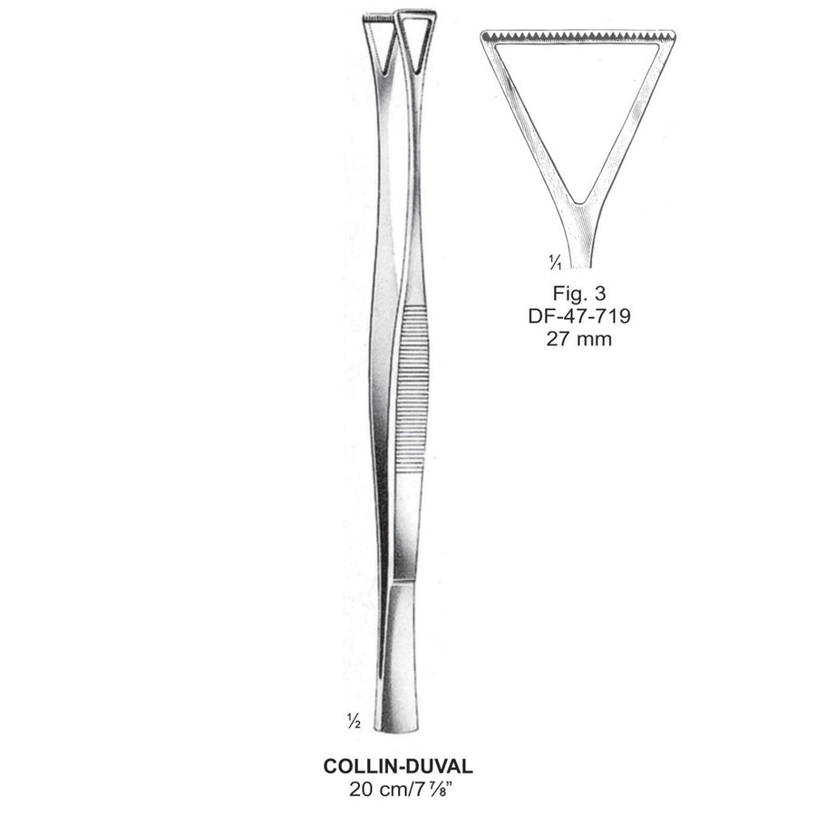 Collin-Duval Grasping Forceps, Fig.3, 27mm , 20cm (DF-47-719) by Dr. Frigz