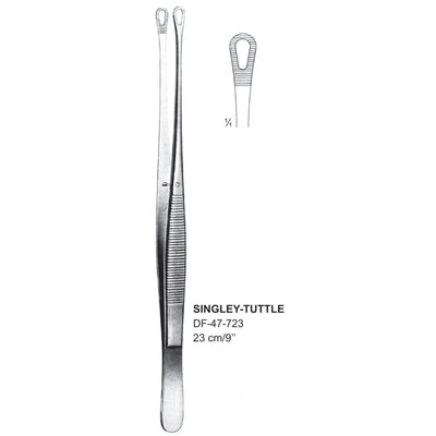 Singley-Tuttle Grasping Forceps, 23cm  (DF-47-723) by Dr. Frigz