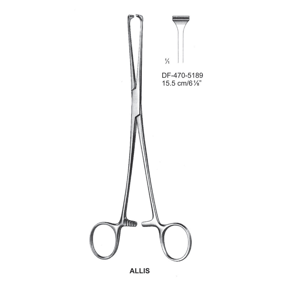 Allis Atrauma Intestinal And Tissu Grasping Forceps, 15.5cm (DF-470-5189) by Dr. Frigz