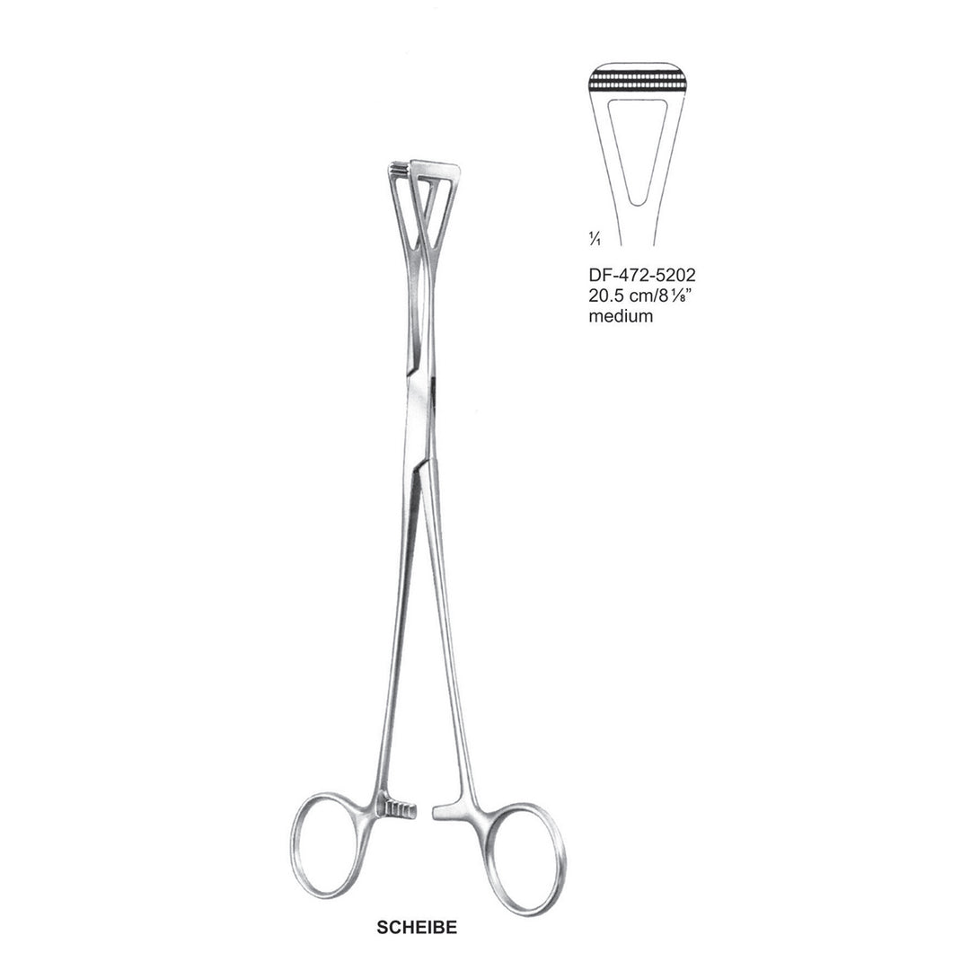 Scheibe Atrauma Organ Grasping Forceps,20.5Cm, Medium (DF-472-5202) by Dr. Frigz