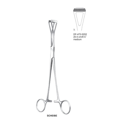 Scheibe Atrauma Organ Grasping Forceps,20.5Cm, Medium (DF-472-5202)