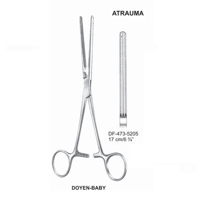 Doyen-Baby Atrauma Intestinal Clamps, 17cm (DF-473-5205)