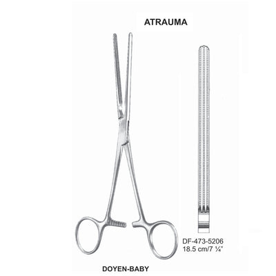 Doyen-Baby Atrauma Intestinal Clamps, 18.5cm (DF-473-5206)