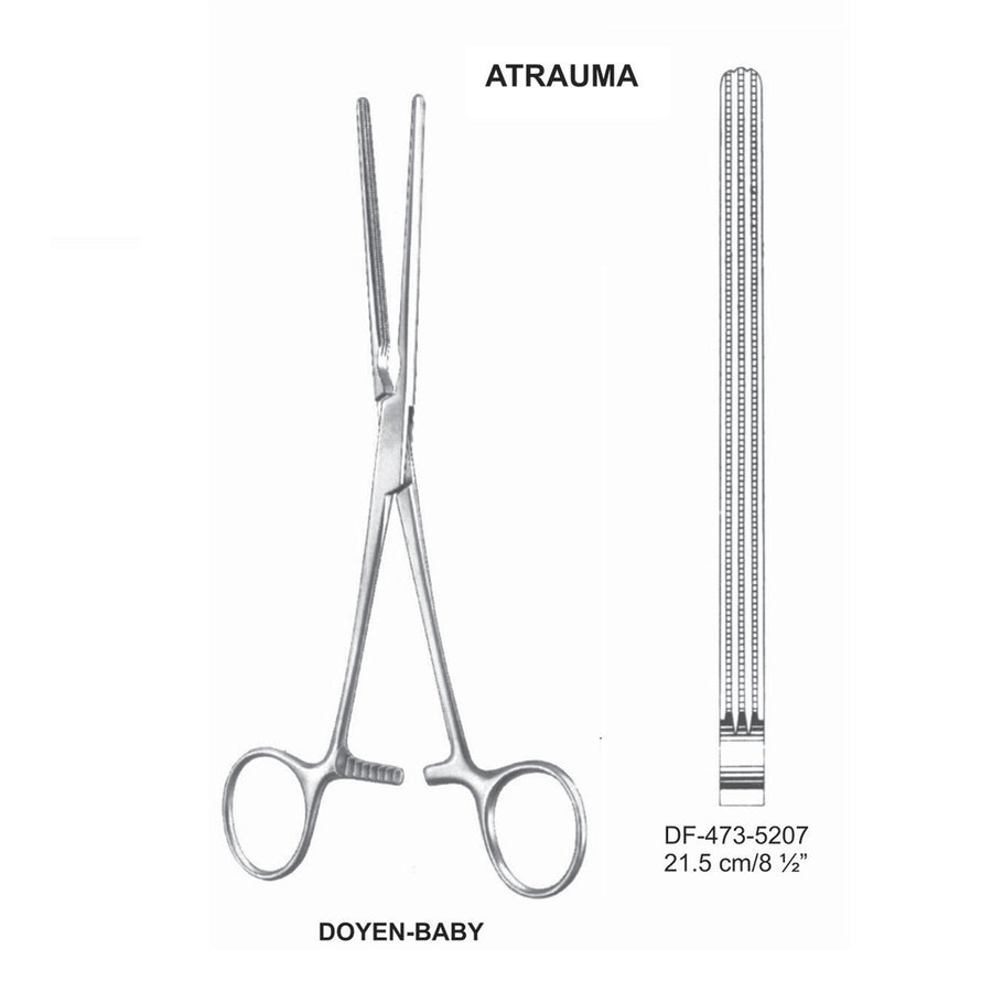 Doyen-Baby Atrauma Intestinal Clamps, 21.5cm (DF-473-5207) by Dr. Frigz