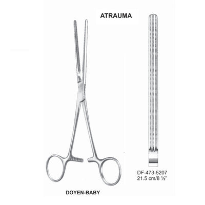 Doyen-Baby Atrauma Intestinal Clamps, 21.5cm (DF-473-5207) by Dr. Frigz