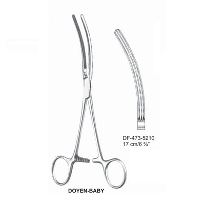 Doyen-Baby Atrauma Intestinal Clamps, 17cm (DF-473-5210)