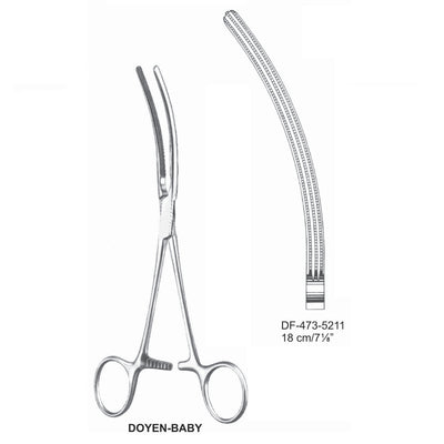 Doyen-Baby Atrauma Intestinal Clamps, 18cm (DF-473-5211)