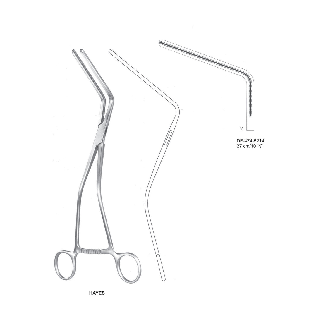 Hayes Atrauma Sigmoid Anastomosis Forceps, 27cm (DF-474-5214) by Dr. Frigz