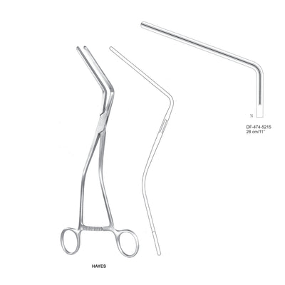 Hayes Atrauma Sigmoid Anastomosis Forceps, 28cm (DF-474-5215)