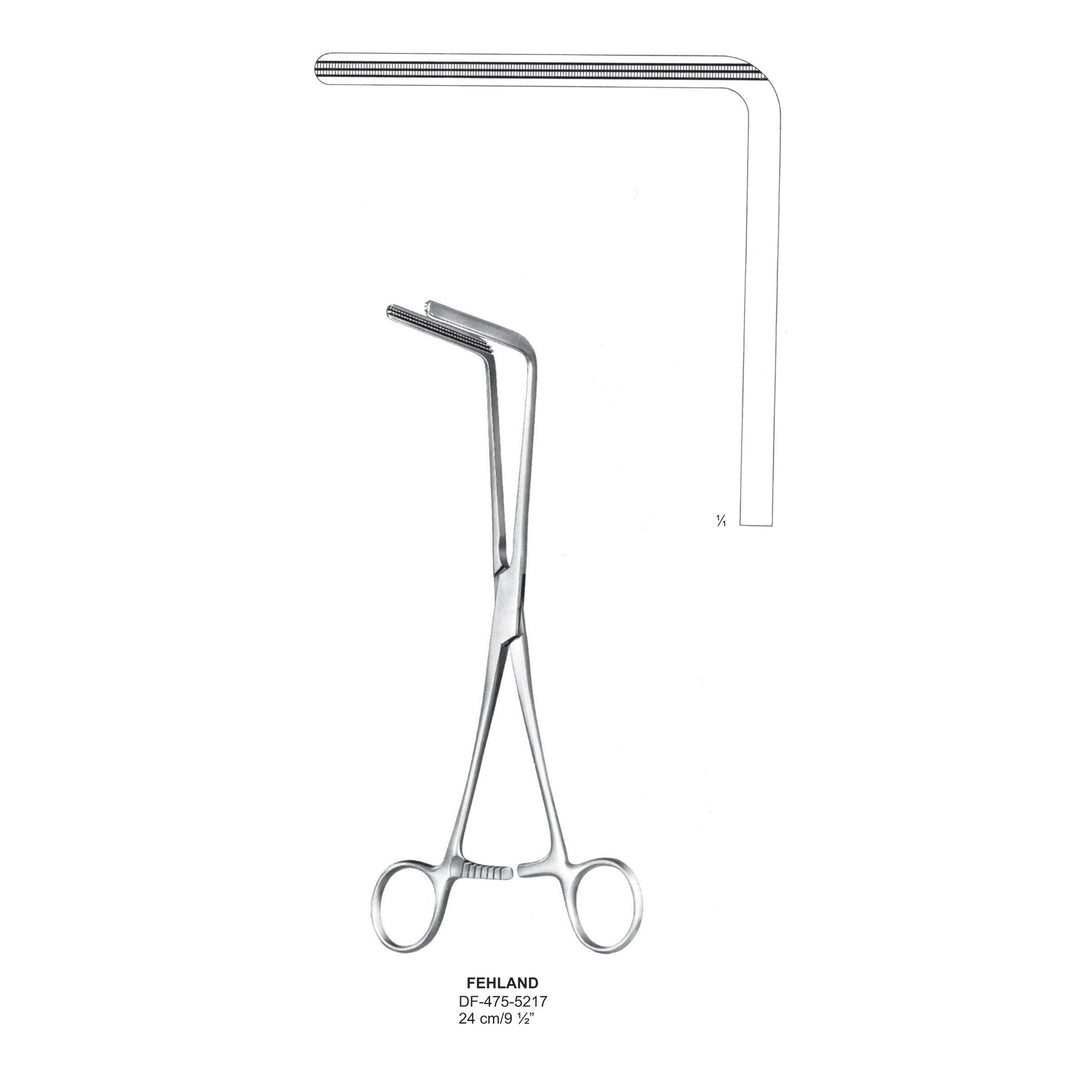 Fehland Atrauma Sigmoid Anastomosis Forceps, 24cm (DF-475-5217) by Dr. Frigz