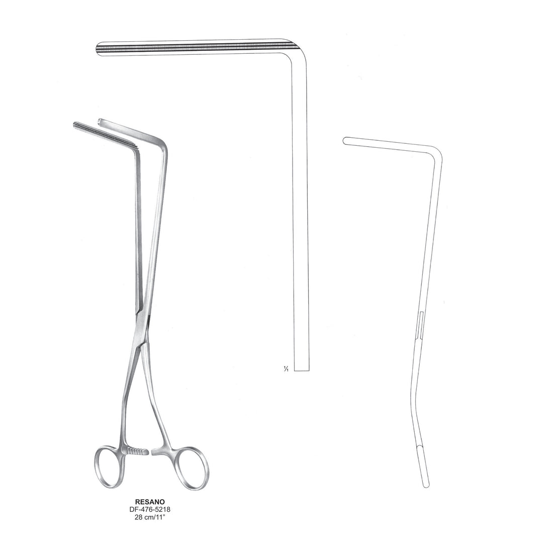 Resano Atrauma Sigmoid Anastomosis Forceps, 28cm (DF-476-5218) by Dr. Frigz