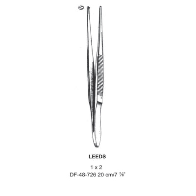 Leeds Tissue Forceps, Straight, 1:2 Teeth, 20cm  (DF-48-726)