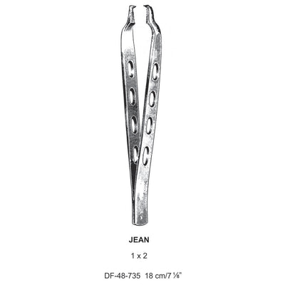 Jean Tissue Forceps, 1:2 Teeth, 18cm  (DF-48-735)