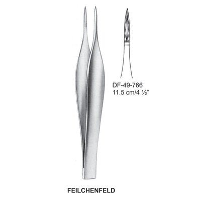 Feilchenfeld Splinter Forceps, Straight, 11.5cm (DF-49-766)