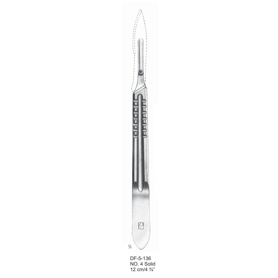 Standard Scalpel Handles No.4 Solid 12cm  (DF-5-136) by Dr. Frigz