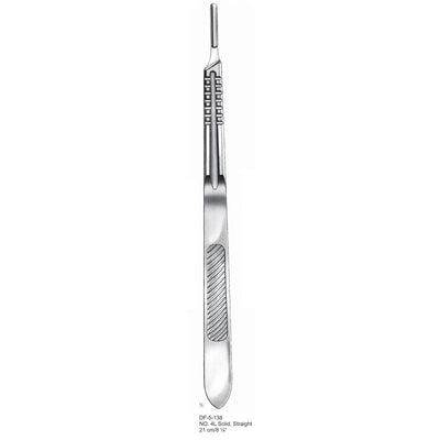 Scalpel Handle No.4L, Solid, Straight, 21cm  (DF-5-138) by Dr. Frigz
