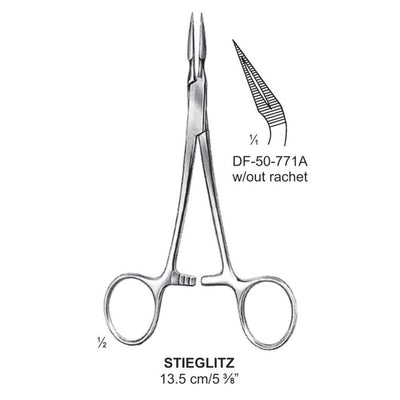Stieglitz Splinter Forceps, Without Rachet, Curved, 13.5cm (DF-50-771A) by Dr. Frigz