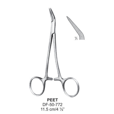 Peet Splinter Forceps, Angled, 11.5cm (DF-50-772) by Dr. Frigz