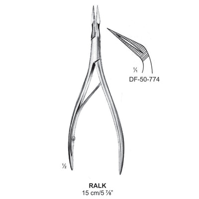Ralk Splinter Forceps, Angled, 15cm (DF-50-774)