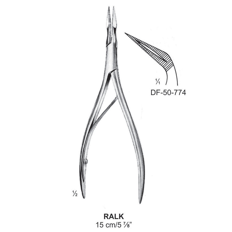 Ralk Splinter Forceps, Angled, 15cm (DF-50-774) by Dr. Frigz