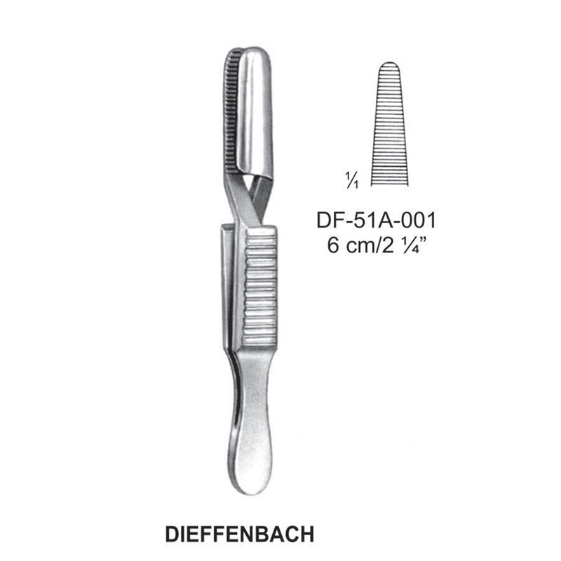 Dieffenbach Bulldog Clamps, Straight, 6cm (DF-51A-001) by Dr. Frigz