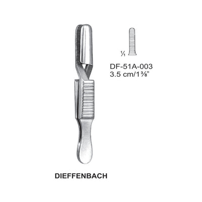 Dieffenbach Bulldog Clamps, Straight, 3.5cm (DF-51A-003)