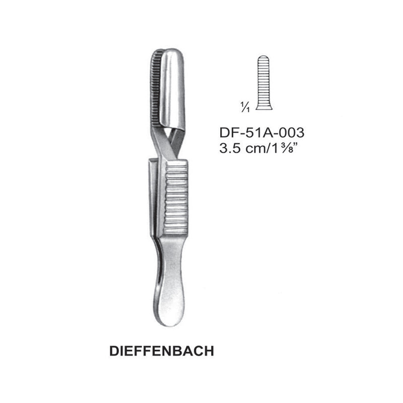Dieffenbach Bulldog Clamps, Straight, 3.5cm (DF-51A-003) by Dr. Frigz