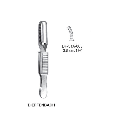 Dieffenbach Bulldog Clamps, Curved, 3.5cm (DF-51A-005)