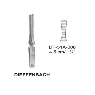 Dieffenbach Bulldog Clamps, Straight, 4.5cm (DF-51A-008) by Dr. Frigz