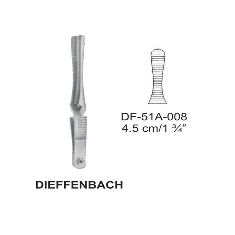 Dieffenbach Bulldog Clamps, Straight, 4.5cm (DF-51A-008) by Dr. Frigz
