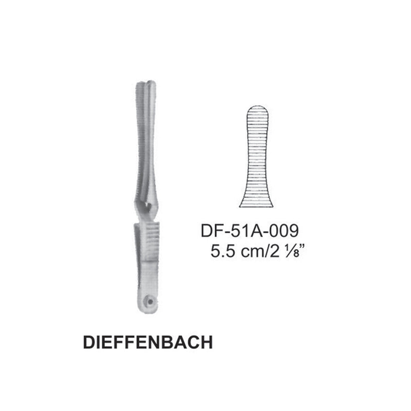 Dieffenbach Bulldog Clamps, Straight, 5.5cm (DF-51A-009) by Dr. Frigz
