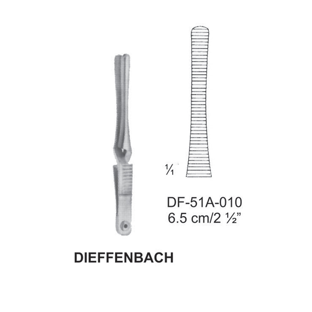 Dieffenbach Bulldog Clamps, Straight, 6.5cm (DF-51A-010) by Dr. Frigz
