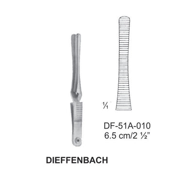 Dieffenbach Bulldog Clamps, Straight, 6.5cm (DF-51A-010)