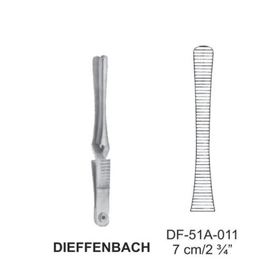 Dieffenbach Bulldog Clamps, Straight, 7cm (DF-51A-011)