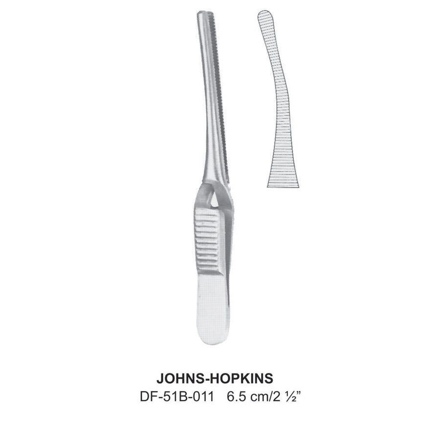 Johns-Hopkins Bulldog Clamps,Curved,  6.5cm (DF-51B-011) by Dr. Frigz